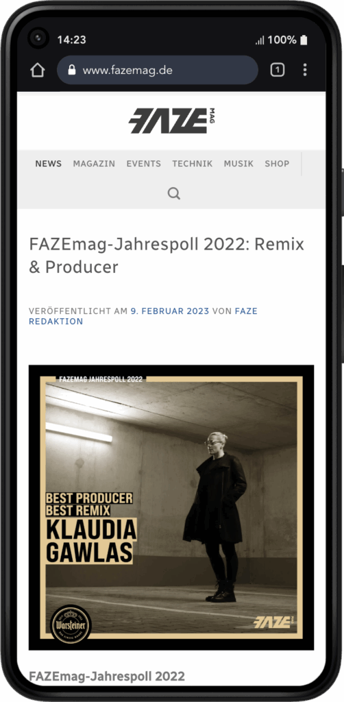 FAZEmag-Jahrespoll Remix & Producer – Klaudia Gawlas über Stella Bossi