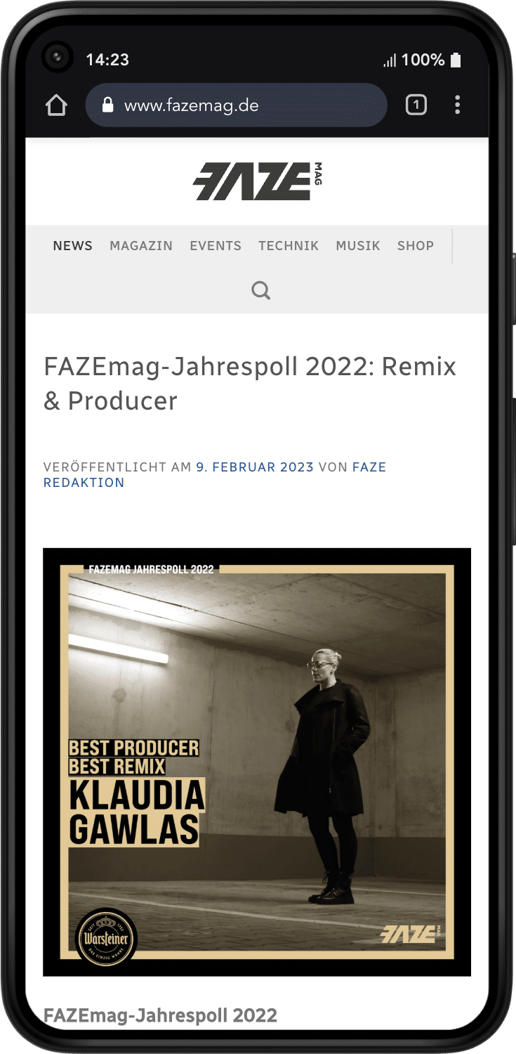 FAZEmag-Jahrespoll Remix & Producer – Klaudia Gawlas über Stella Bossi