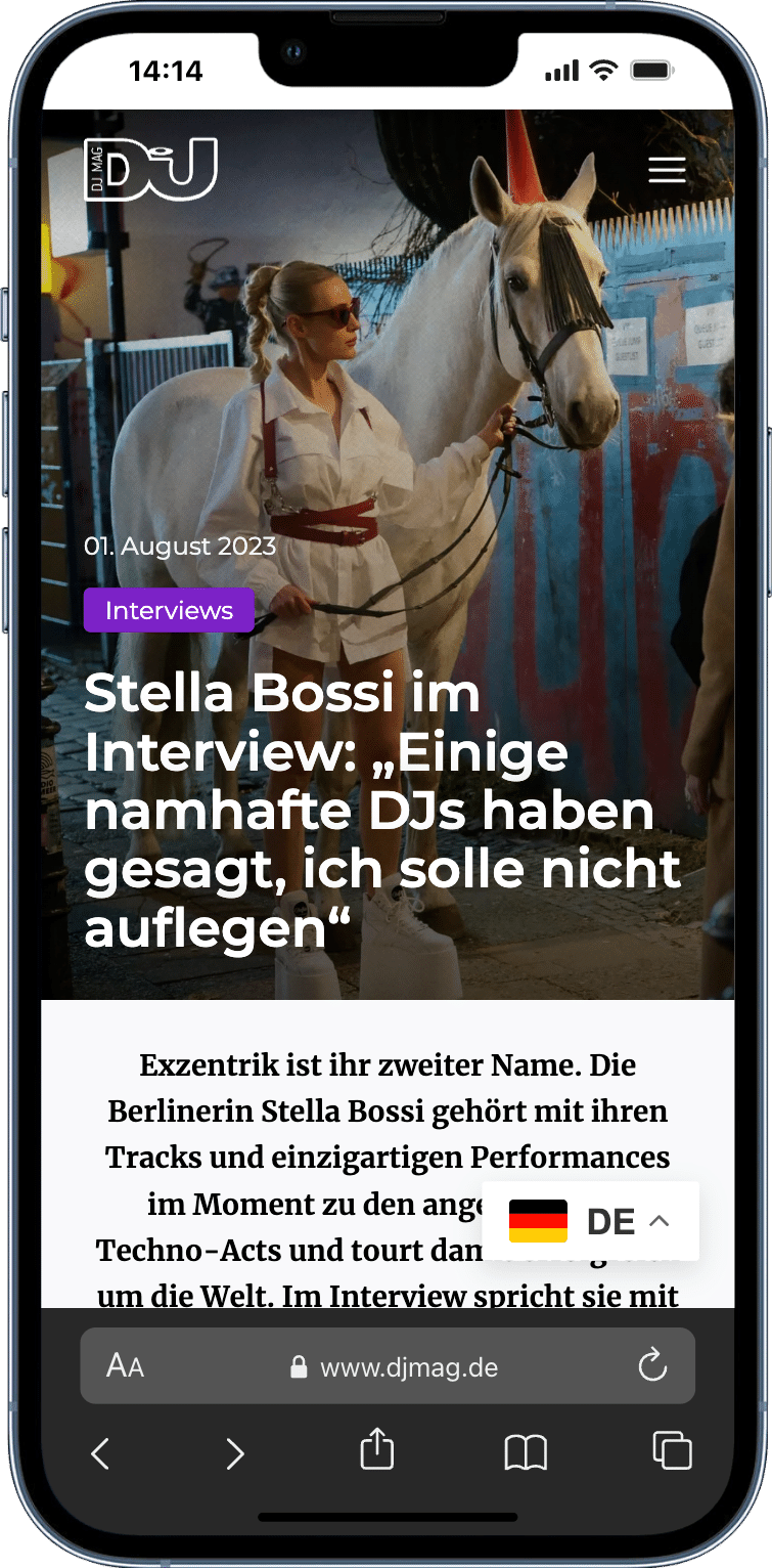 Interview: Techno DJ Stella Bossi — 2023 DJ Mag Germany