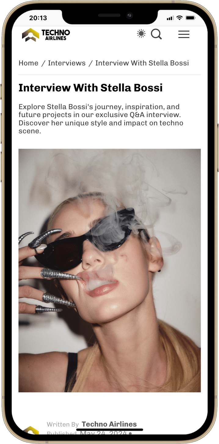 Interview with Techno DJ Stella Bossi — Techno Airlines