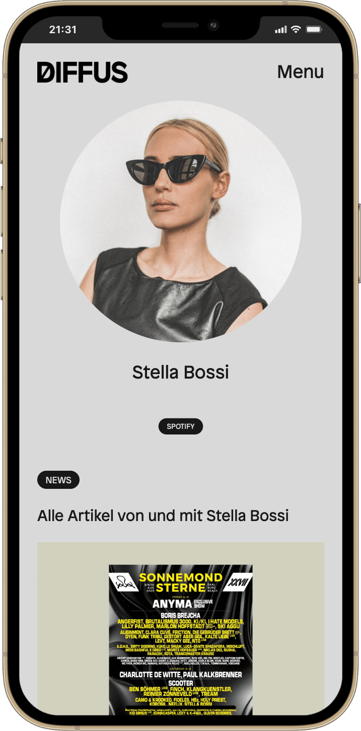 Stella Bossi — Artist Page — DIFFUS