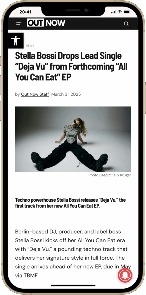 Stella Bossi Drops Lead Single “Deja Vu” from Forthcoming “All You Can Eat” EP