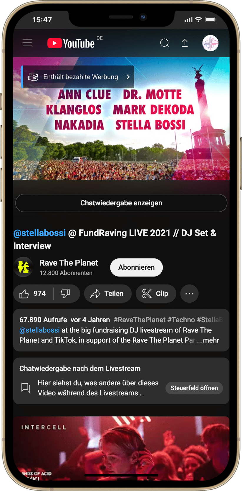 Charity Livestream: FundRaving LIVE 2021 — Stella Bossi DJ Set (Rave The Planet × TikTok)