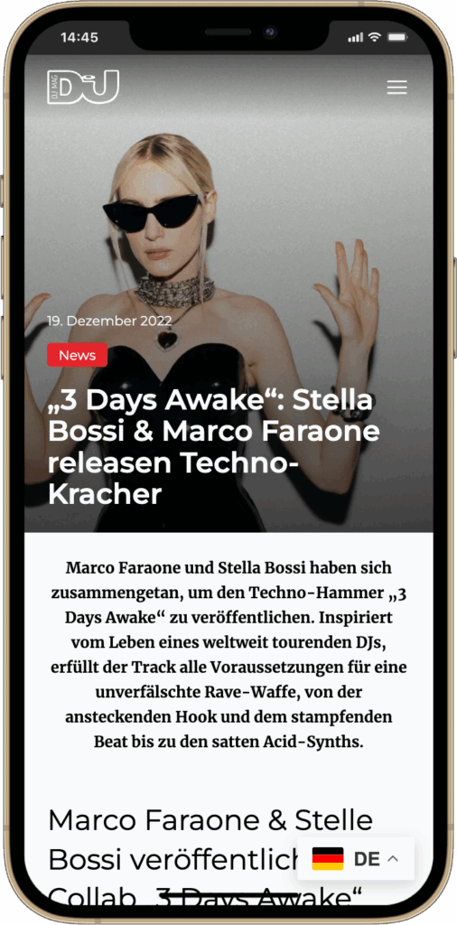 3 Days Awake’: Stella Bossi & Marco Faraone release techno banger — DJ Mag Germany