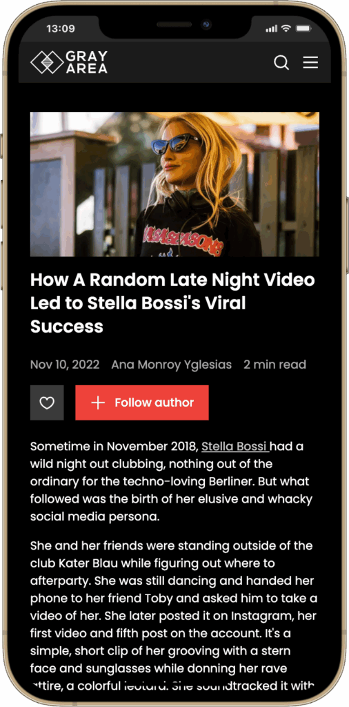 How A Random Late Night Video Led to Stella Bossi’s Viral Success — Gray Area