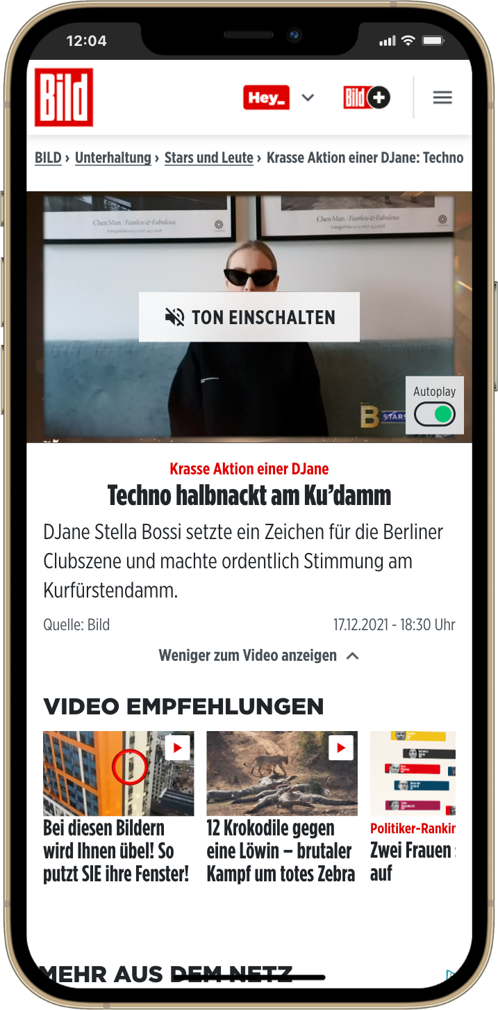 BILD video shows Berlin techno DJ Stella Bossi’s statement on Kurfürstendamm in support of the city’s club scene